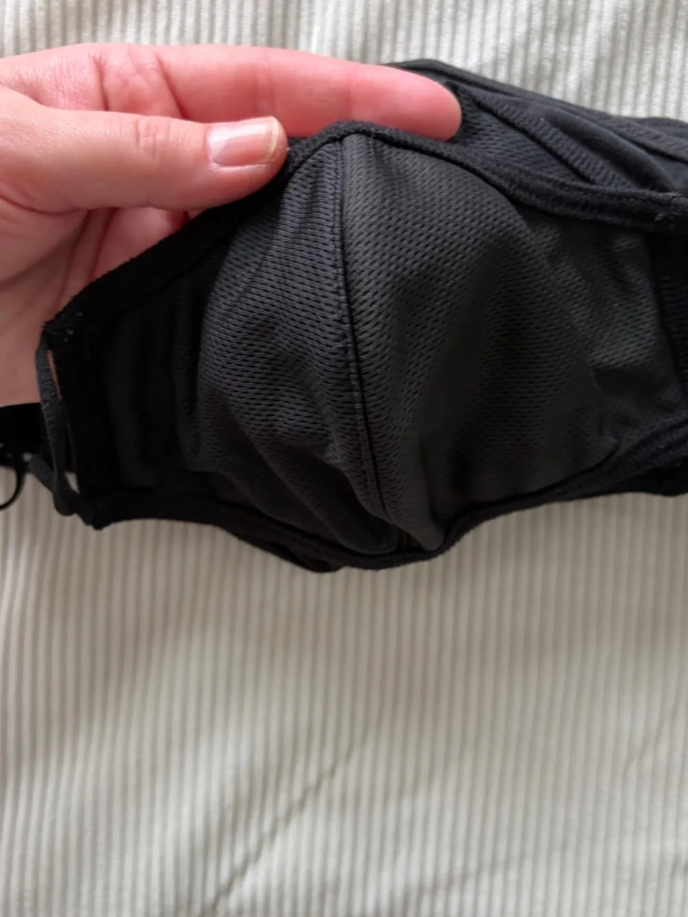 7 Black Cloth Face Masks (OSFM)